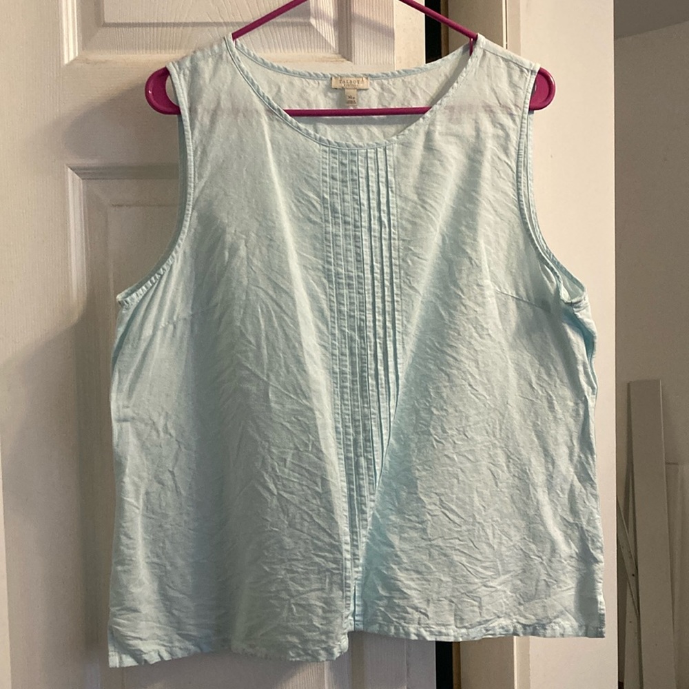 Talbots Womens Linen Tank Top